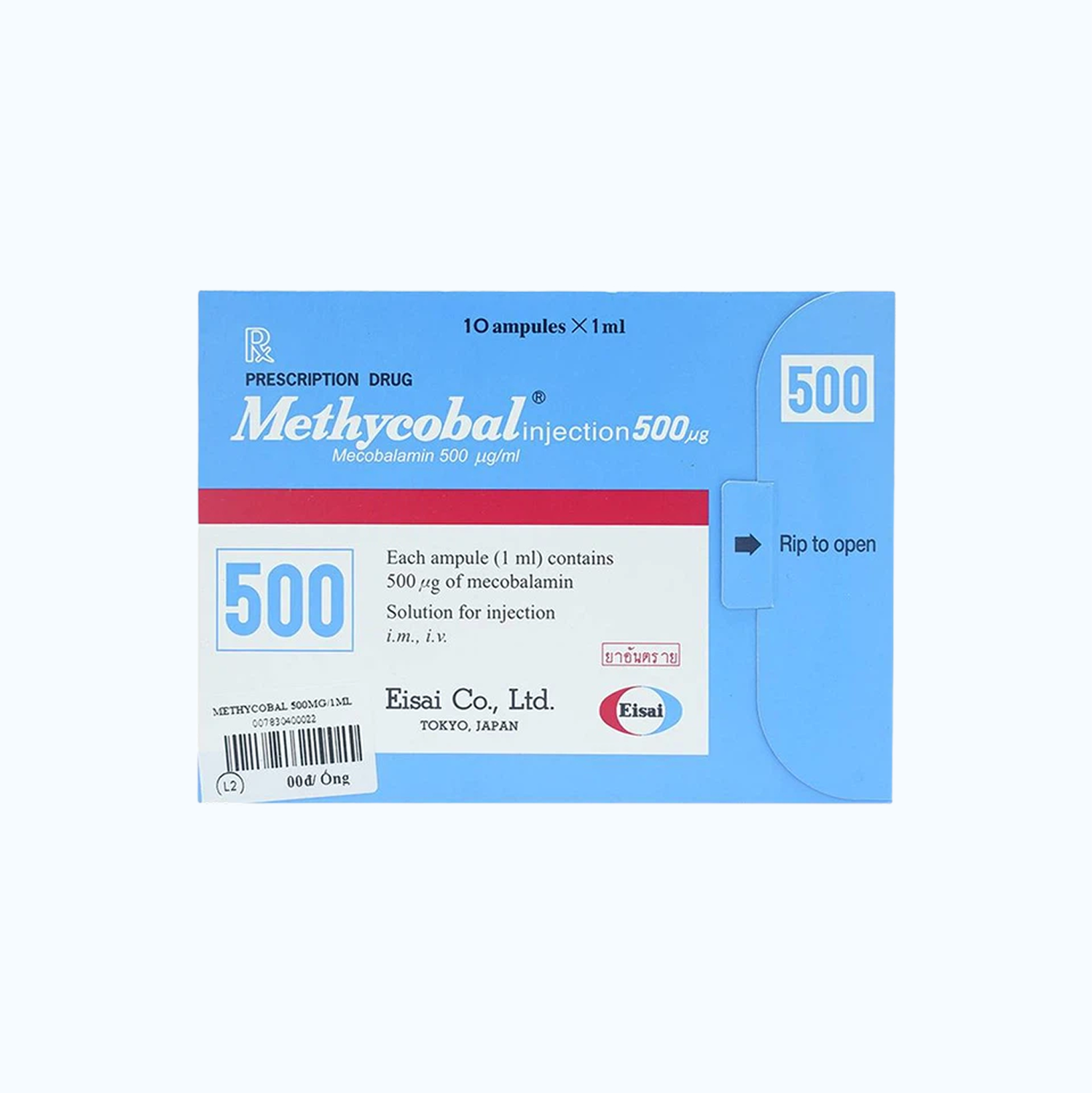 Methycobal 500µg (Hop 10 ong)