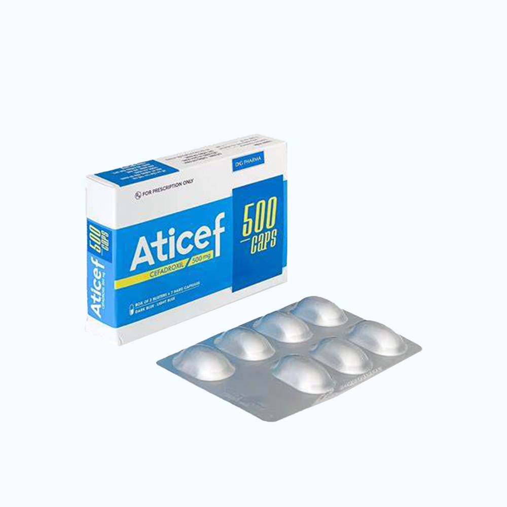 Aticef 500 caps (chai 100V)