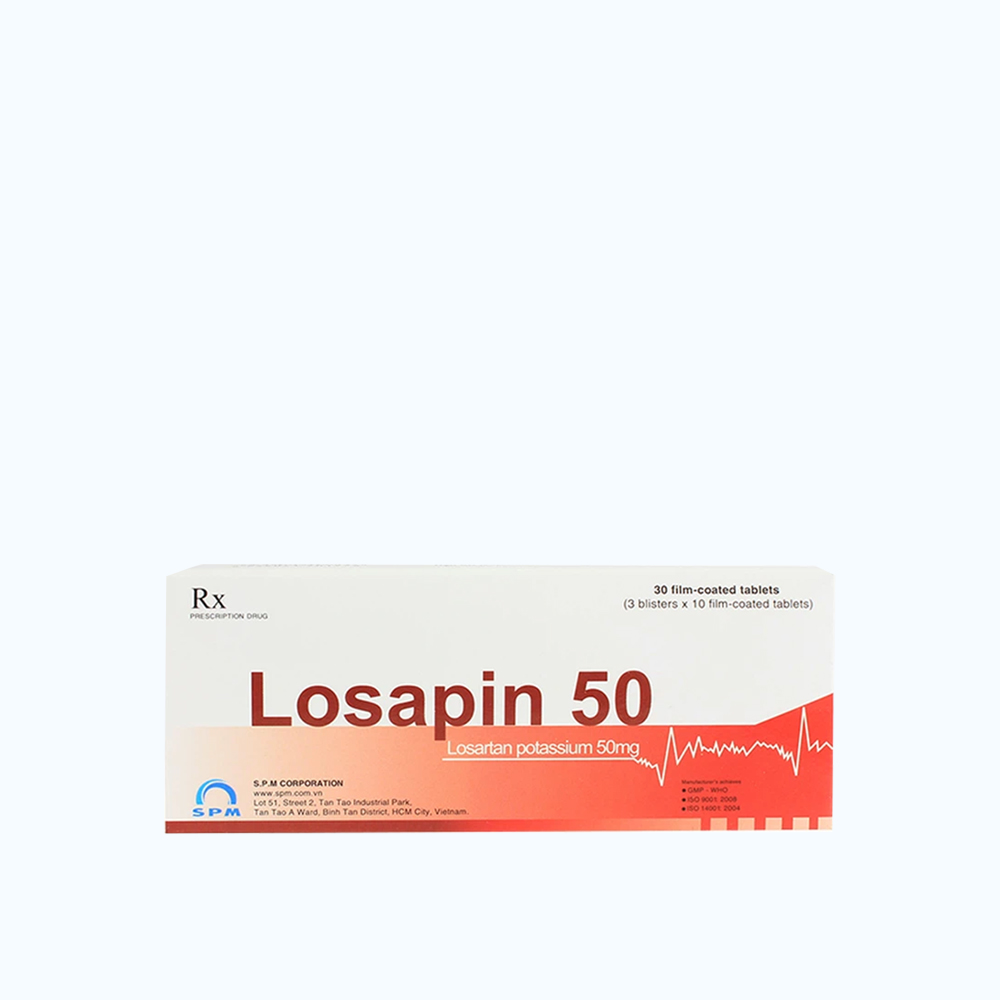Losapin 50 S.P.M (Hộp 3 vỉ x 10 viên)