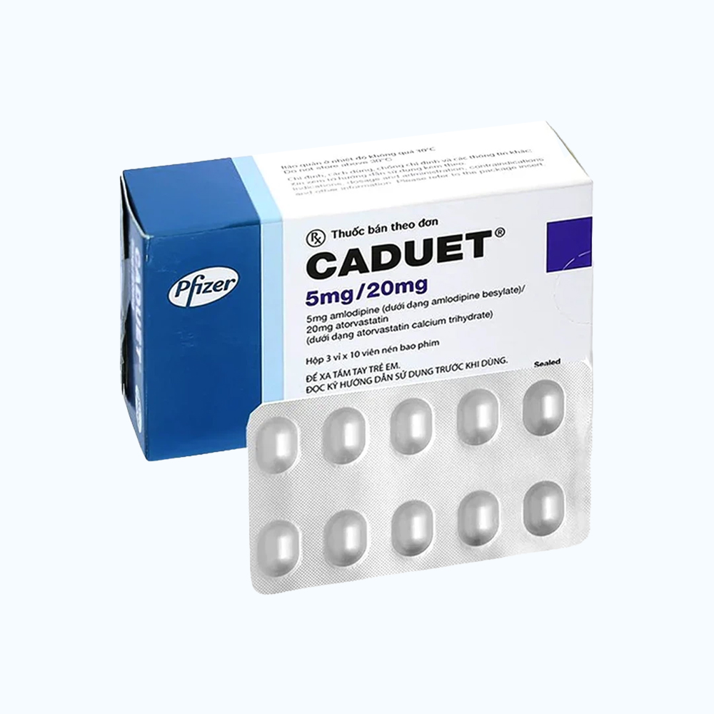 Caduet 5mg/20mg Tab (3 vi x 10 vien)