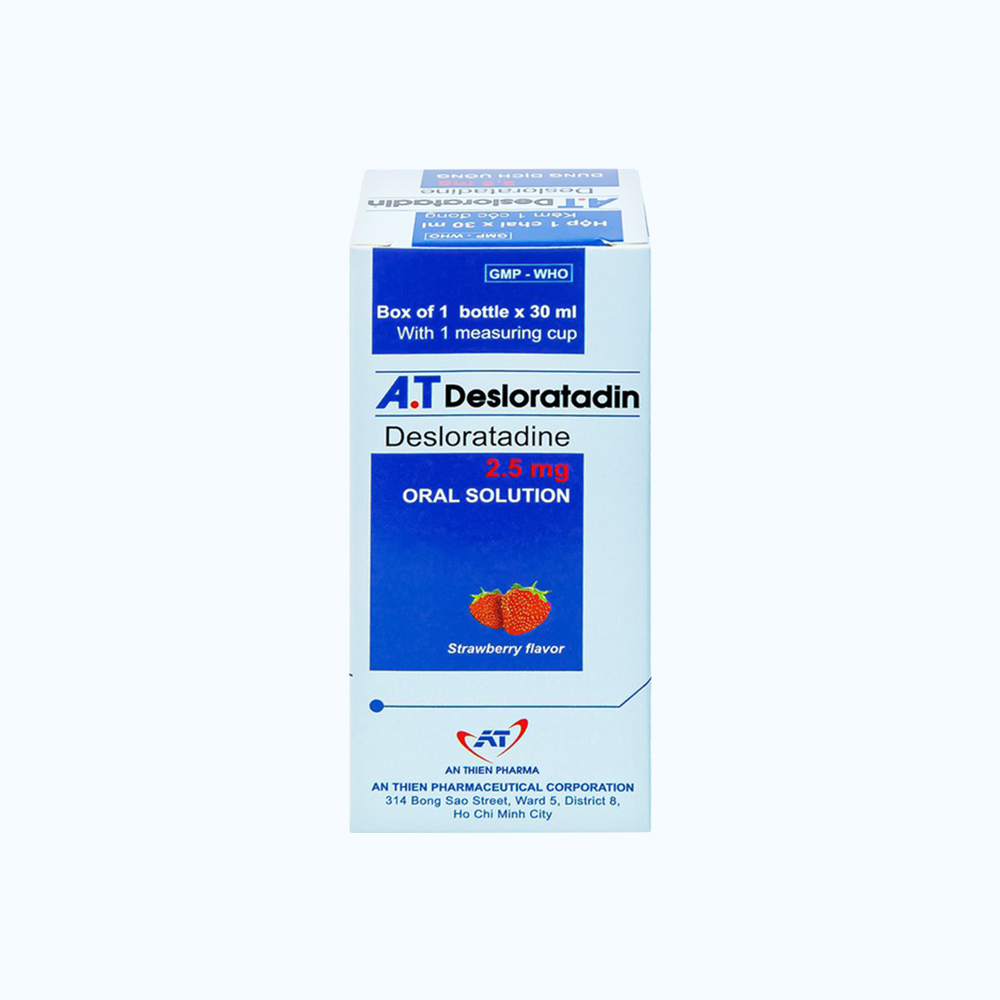 A.T Desloratadin 2.5mg SYR (Chai 30ml)