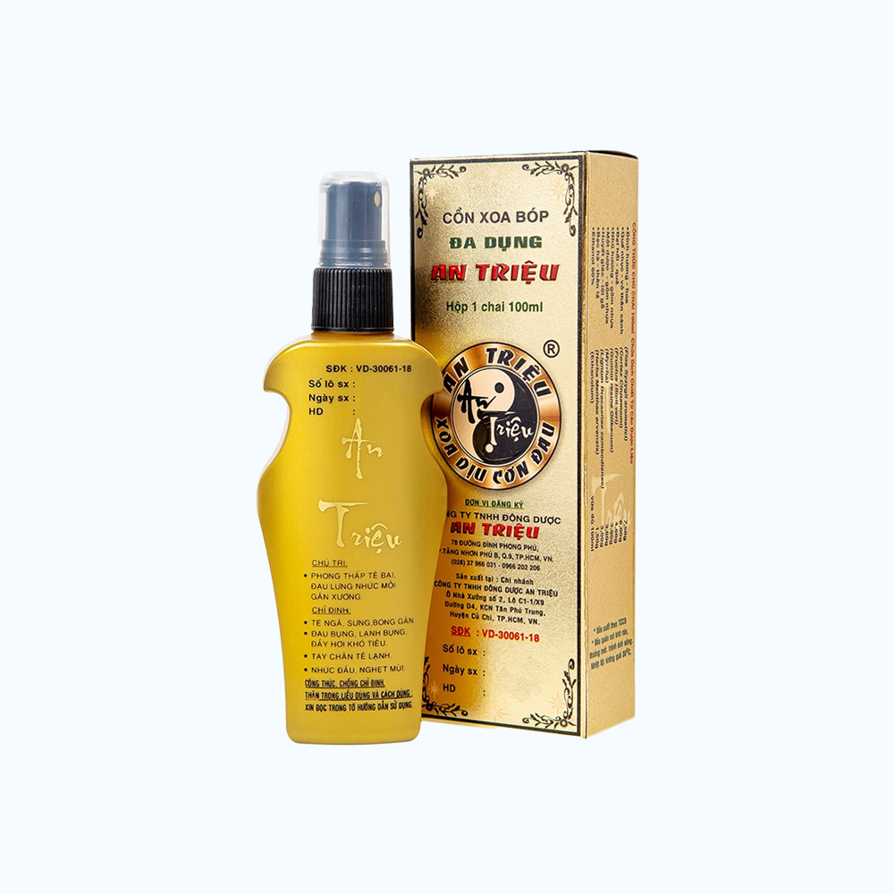Cồn xoa bóp đa dụng An Triệu (Chai 100ml)