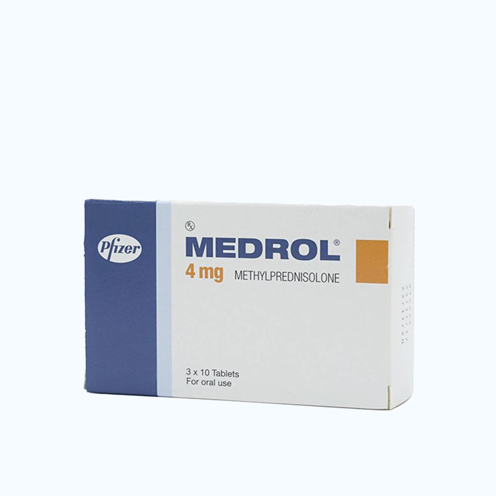 Medrol Tab 4mg (3 Vi x 10Vien)