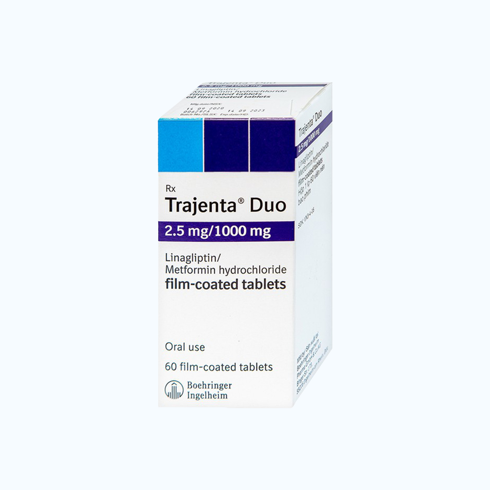 Trajenta duo 2.5/1000mg (chai 60vien) da chuyen ma P24623