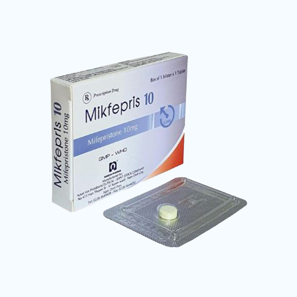 Viên nén MIKFEPRIS 10MG ngừa thai khẩn cấp 120 giờ (1 vỉ x 1 viên)