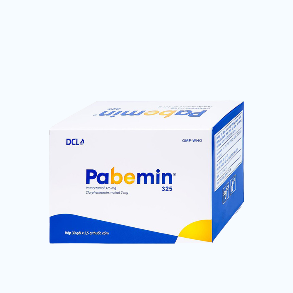 Pabemin 325mg Pharimexco (Hộp 30 gói)