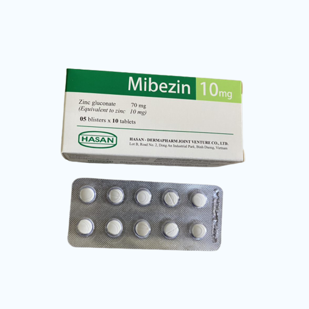 Mibezin 10mg Hasan (hộp 5 vỉ x 10 viên)