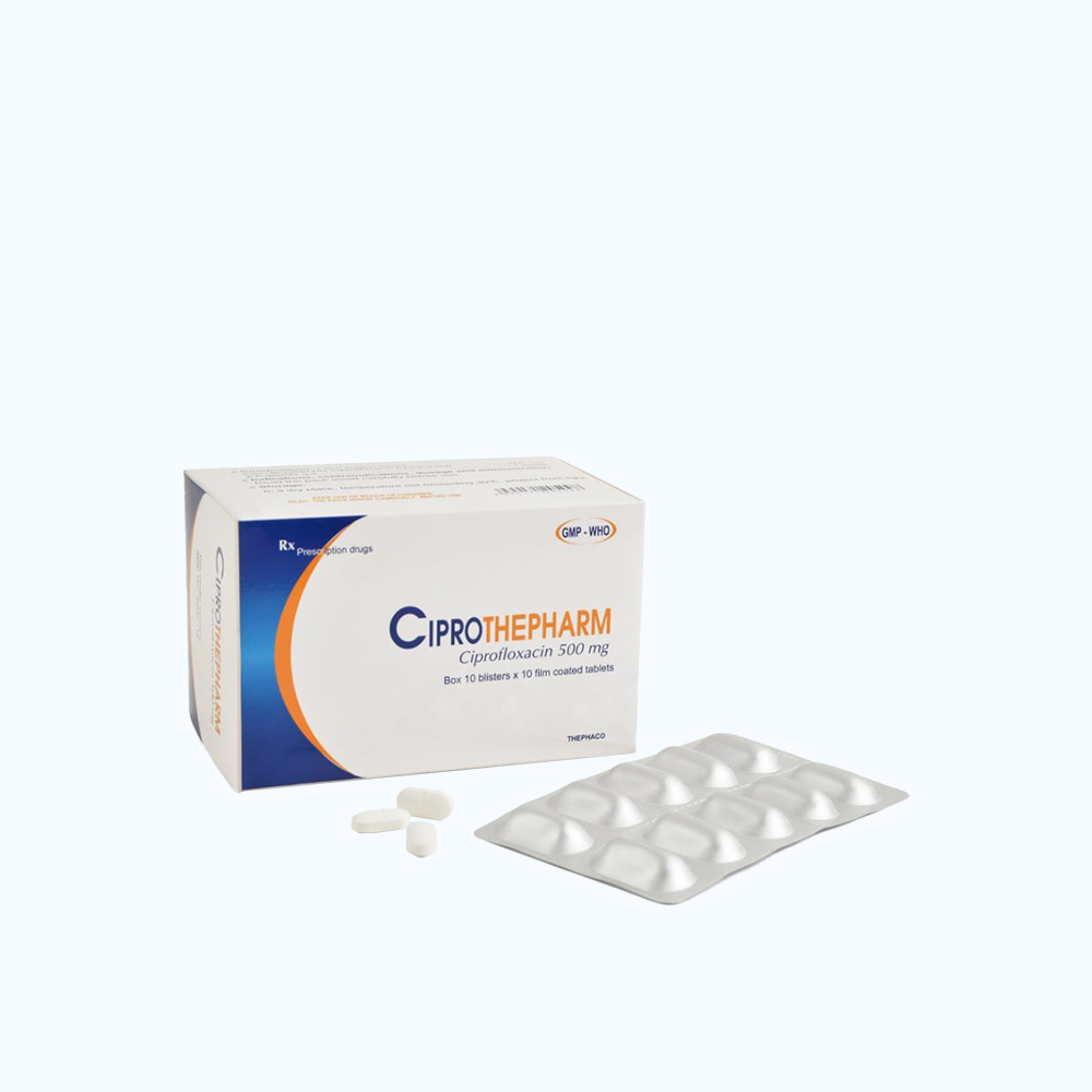 CIPROTHEPHARM CAPL F.C 500MG BOX 100