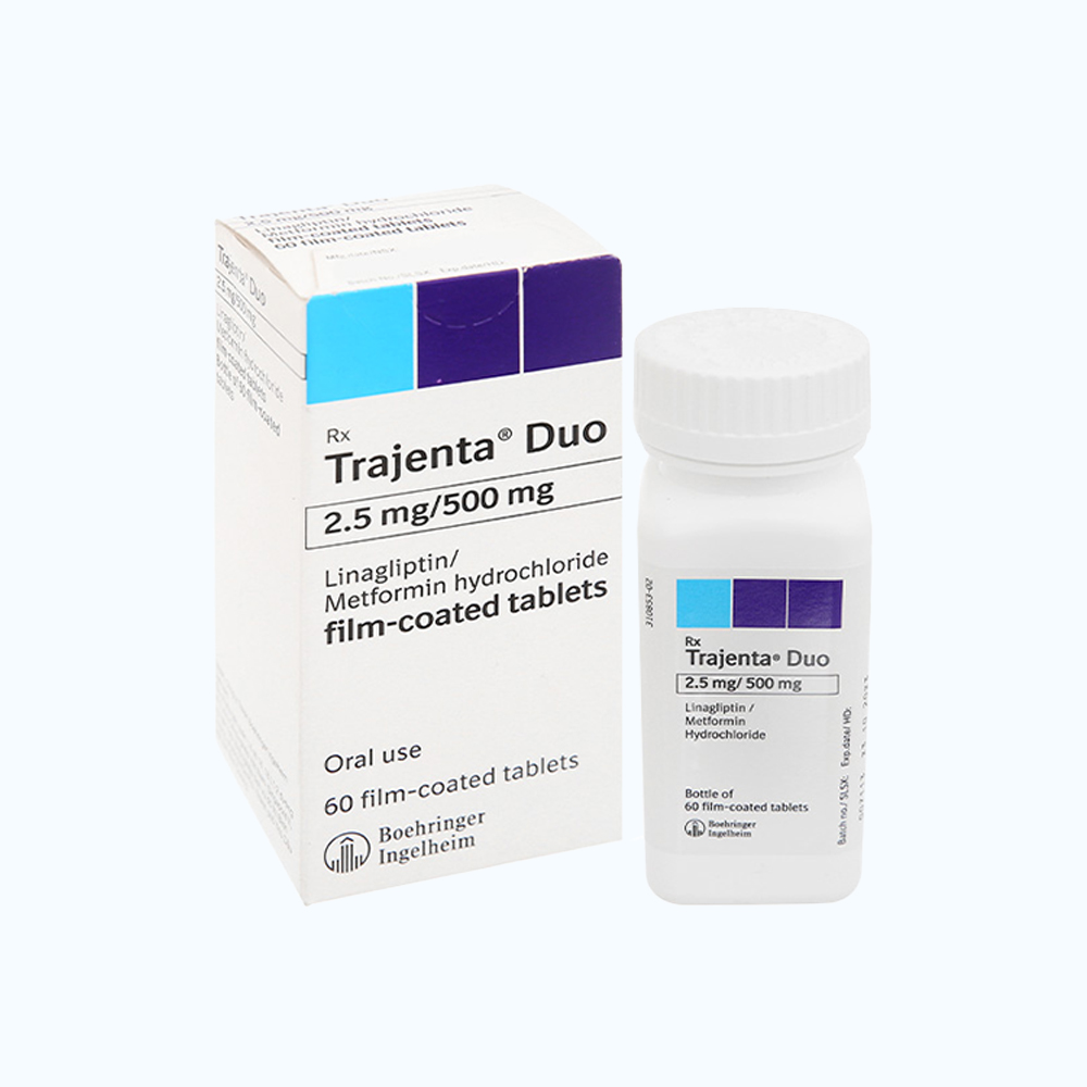 Trajenta duo 2.5/500mg (chai 14vien)