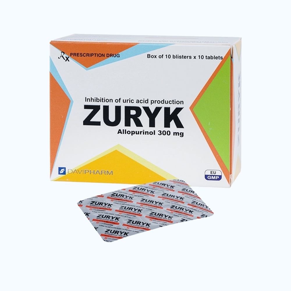 Zuryk 300mg (Hop10Vi x 10 Vien)