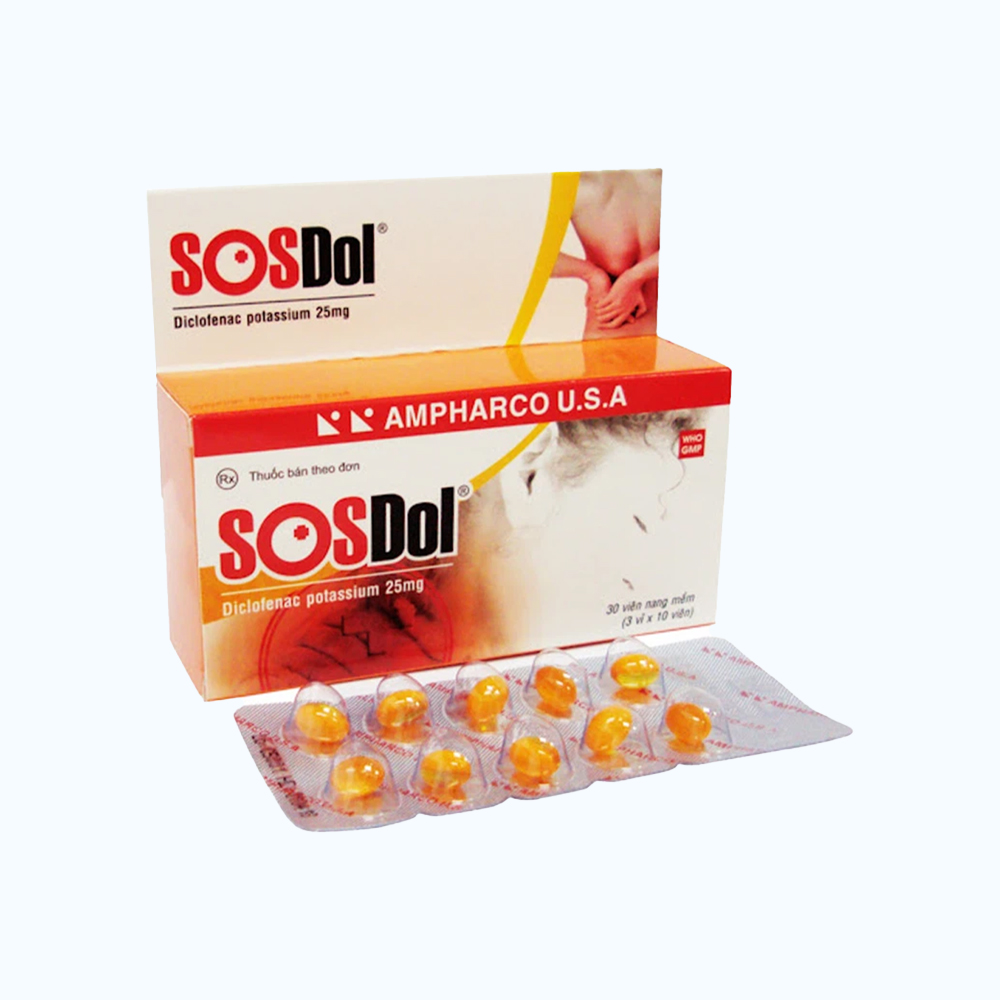 SOS DOL SOFTCAP 25MG BOX 30