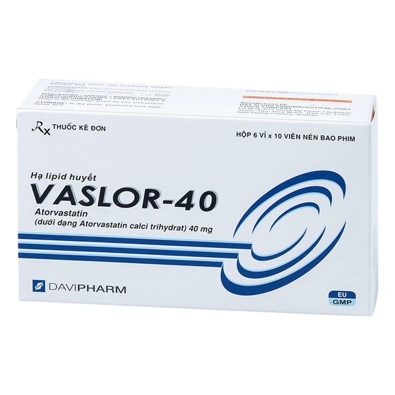 Vaslor 40mg (Hop 6 vi x 10 vien)