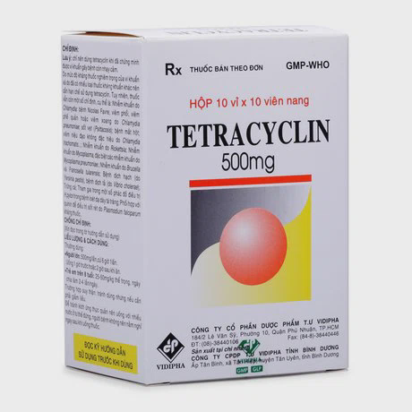 Tetracylin 500mg (10vi x10vien) - Vidipha