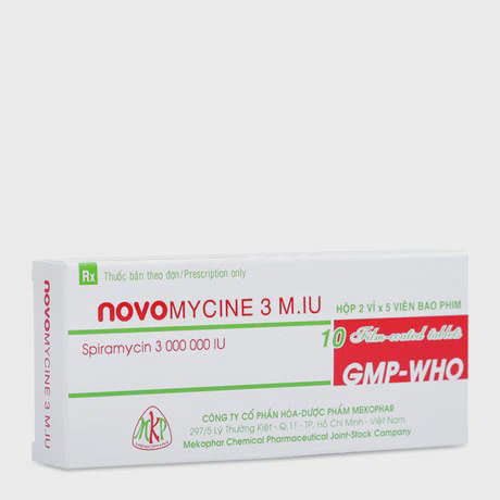 Novomycine 3M.IU (Hop/10 vien)