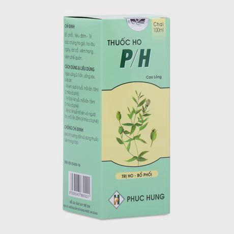 Thuốc ho P/H (Chai 100ml)