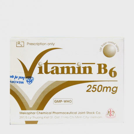 Vitamin B6 250mg (10vi x 10vien) Mekophar