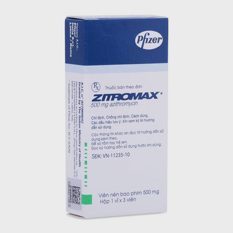 Zitromax Tab 500mg(1vix3vien)