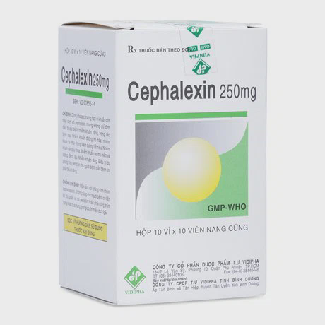 Cephalexin 250mg Vidipha (10vi x 10vien)