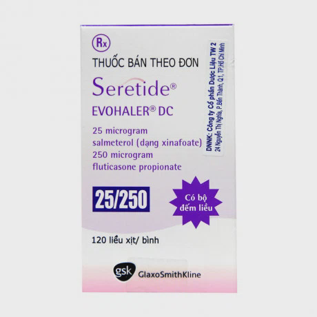 Seretide Evohaler DC 25/250mcg (Chai 120 Lieu)