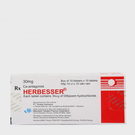 Herbesser Tab 30mg (10 Vi x 10 Vien)