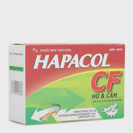 Hapacol CF (Hộp 10 vỉ x 5 viên)