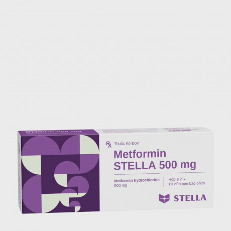 Metformin Stella 500mg (3Vi x 10Vien)