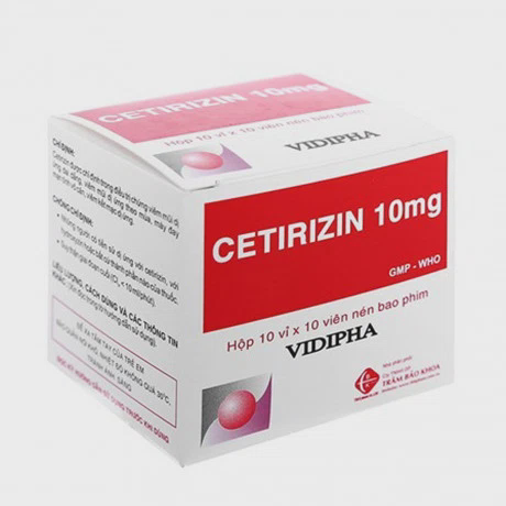 Cetirizin 10mg - VIDIPHA (10Vi x 10Vien)