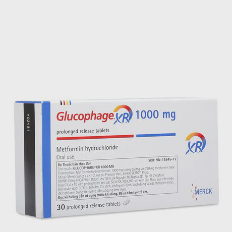 Glucophage XR Tab 1000mg (3vix10Vien)
