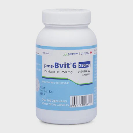 Viên nang BVIT 6 250mg VNA điều trị thiếu máu nguyên bào sắt di truyền (chai 200 viên)