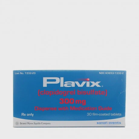 Viên nén Plavix 300mg phòng ngừa thành lập cục máu đông, huyết khối (1 vỉ x 30 viên)