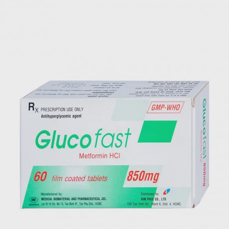 Glucofast 850mg (4Vi x 15Vien)