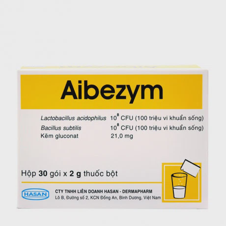 Thuốc bột Aibezym bổ sung vi khuẩn có lợi cho tiêu hóa, tăng cường khả năng miễn dịch (30 gói x 2g)