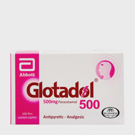 Viên nén Glotadol 500mg hạ sốt, giảm đau (10 vỉ x 10 viên)