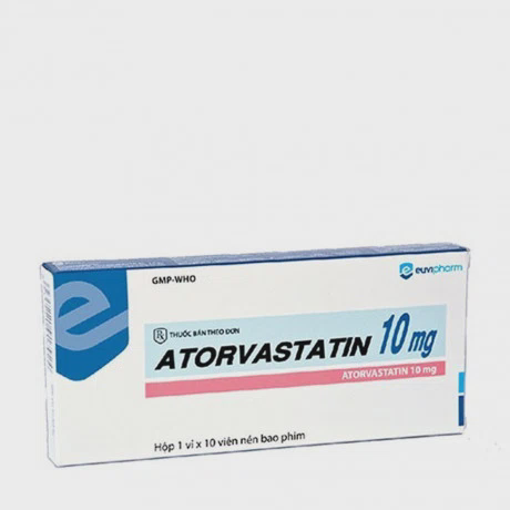 Atorvastatin 10 (Hộp 3 vỉ x 10 viên)