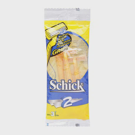 Dao cạo râu 2 lưỡi dùng một lần Schick 2 3S (3 cây/vỉ)