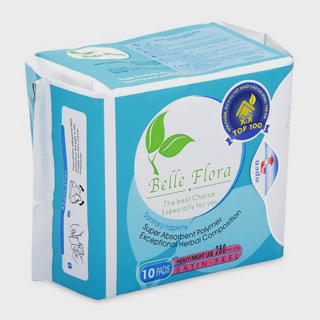 Băng vệ sinh ban đêm Bella Flora (10 miếng/gói)