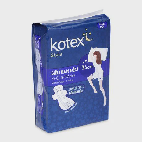 Kotex BVS Sieu Ban Dem Canh 35cm 3M