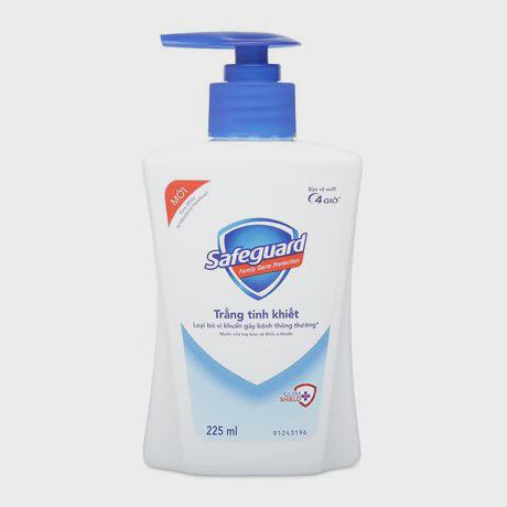 Nước rửa tay trắng tinh khiết Safeguard (225ml)