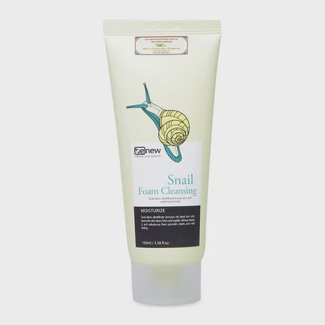 Sữa rửa mặt trắng da, chống nám Benew Snail (100ml)