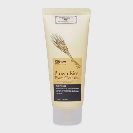 Sữa rửa mặt trắng da, khử dầu Benew Brown Rice (100ml)