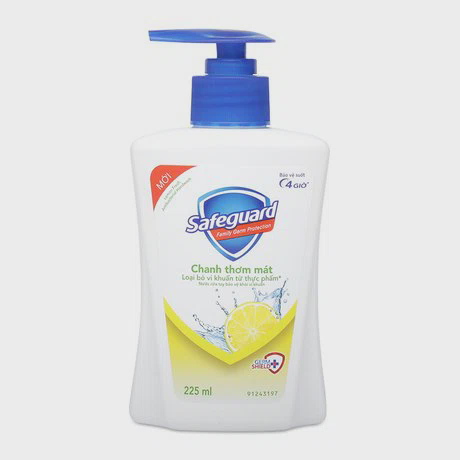 Nước rửa tay hương chanh thơm mát Safeguard (225ml)