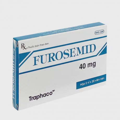 Furosemid 40mg ( 2 Vi x 20 Vien)