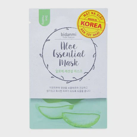 Mặt nạ giấy dưỡng da tinh chất nha đam Bidanmi Aloe Essential (25g)