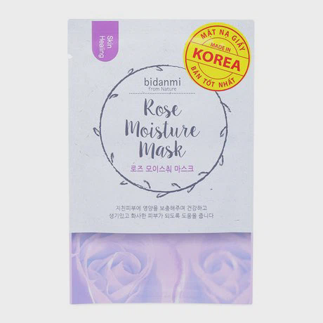 Mặt nạ giấy dưỡng da cung cấp độ ẩm Bidanmi Rose Moisture (25g)