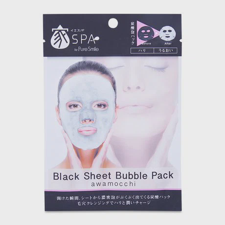 Mặt nạ sủi bọt Pure Smile SPA Black Sheet Bubble Pack 23ml
