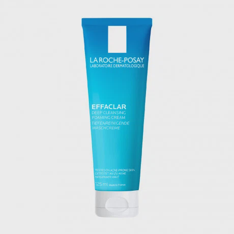 Sữa rửa mặt tạo bọt giảm mụn cho da dầu nhạy cảm La Roche-Posay Effaclar Deep Cleansing Foaming Cream (125ml)