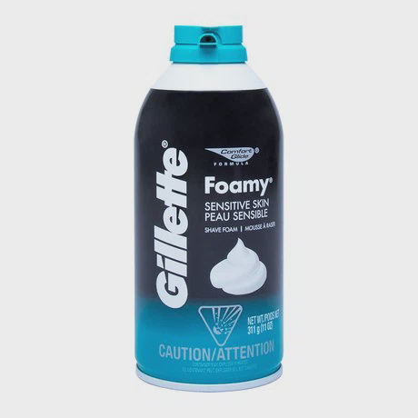 Bọt cạo râu Gillette Foamy Sensitive Skin Peau Sensible (311g)
