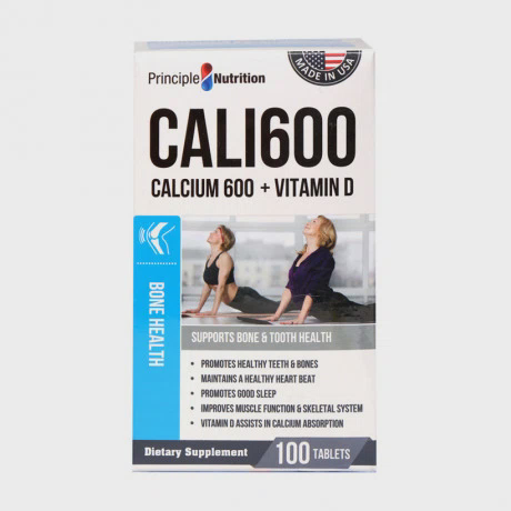 Thực phẩm chức năng bổ sung Canxi và Vitamin D Principle Cali600 (100 viên/hộp)