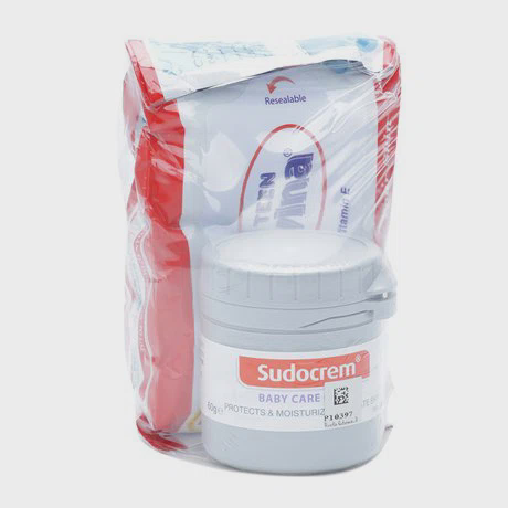Kem chống hăm tã trẻ em Sudocrem (60g) + Tặng kèm gói khăn giấy ướt 20 tờ