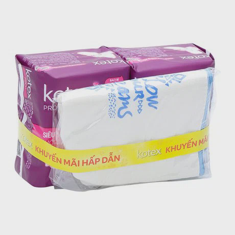 Combo 2 gói băng vệ sinh siêu mỏng cánh Kotex Pro (8 miếng/gói) + Tặng kèm ví con sò